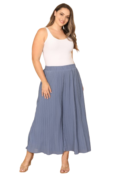 Cobalt Plus Size Pleated Square Pants - Pack of 6