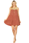 Magenta Square Necklines Puff Sleeve Mini Dress -  Pack of 6