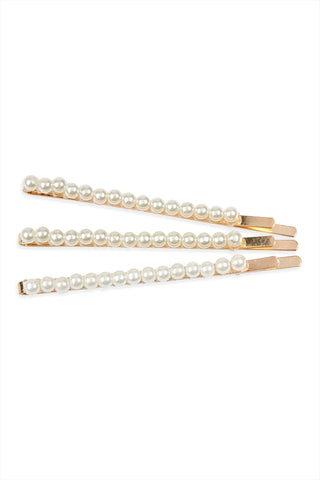 Chain Pearl Fashion Head Band Yellow - Pack of 6