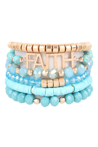 Natural Butterfly, Pearl Classy Stackable Bracelet - Pack of 6