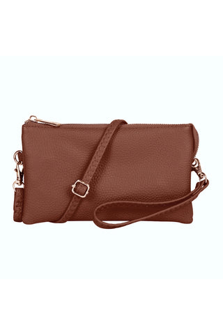 Leather Crossbody Bag with Wristlet Red - Pack of 6