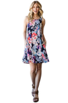 Plus Size Sleeveless with Ruffled V Neck Multicolor Tie Dye Print Mini Dress with Side Pocket Detail - Pack of 6