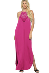 D. Pink Plus Size Off Shoulder Solid Maxi Dress - Pack of 6