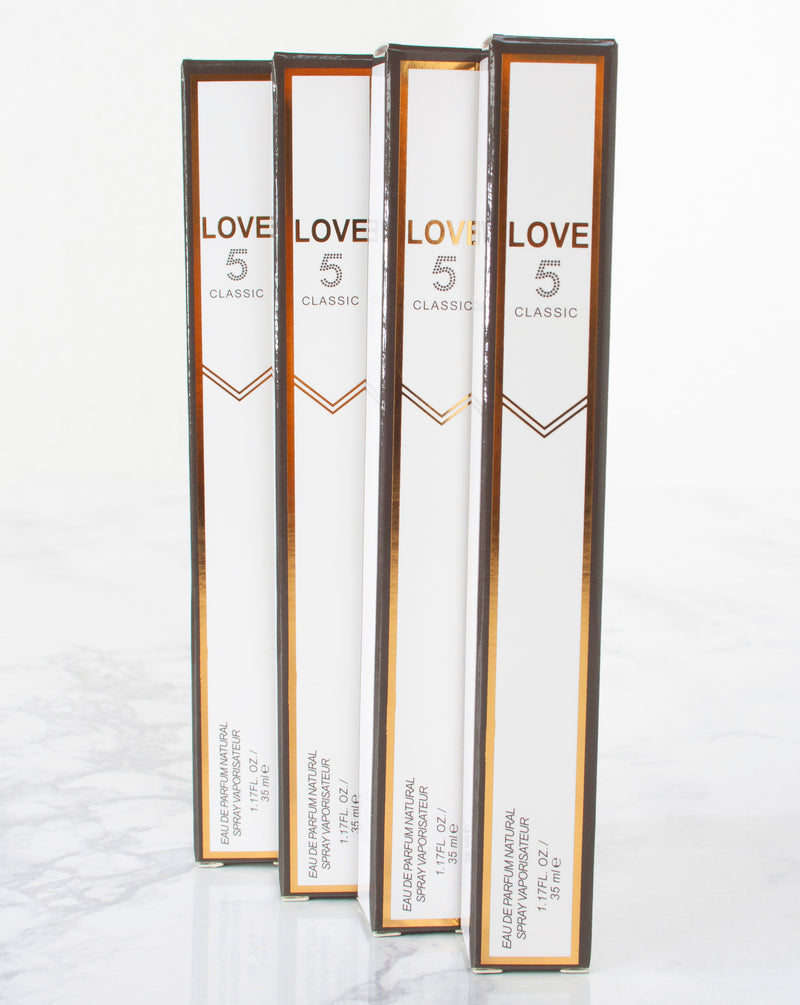 Classic Love 5 Women Travel Size - Pack of 4