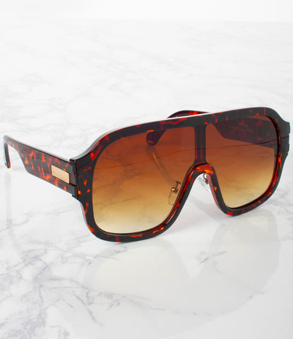 Single Color Sunglasses - M27995AP-BROWN - Pack of 6 - $4/piece