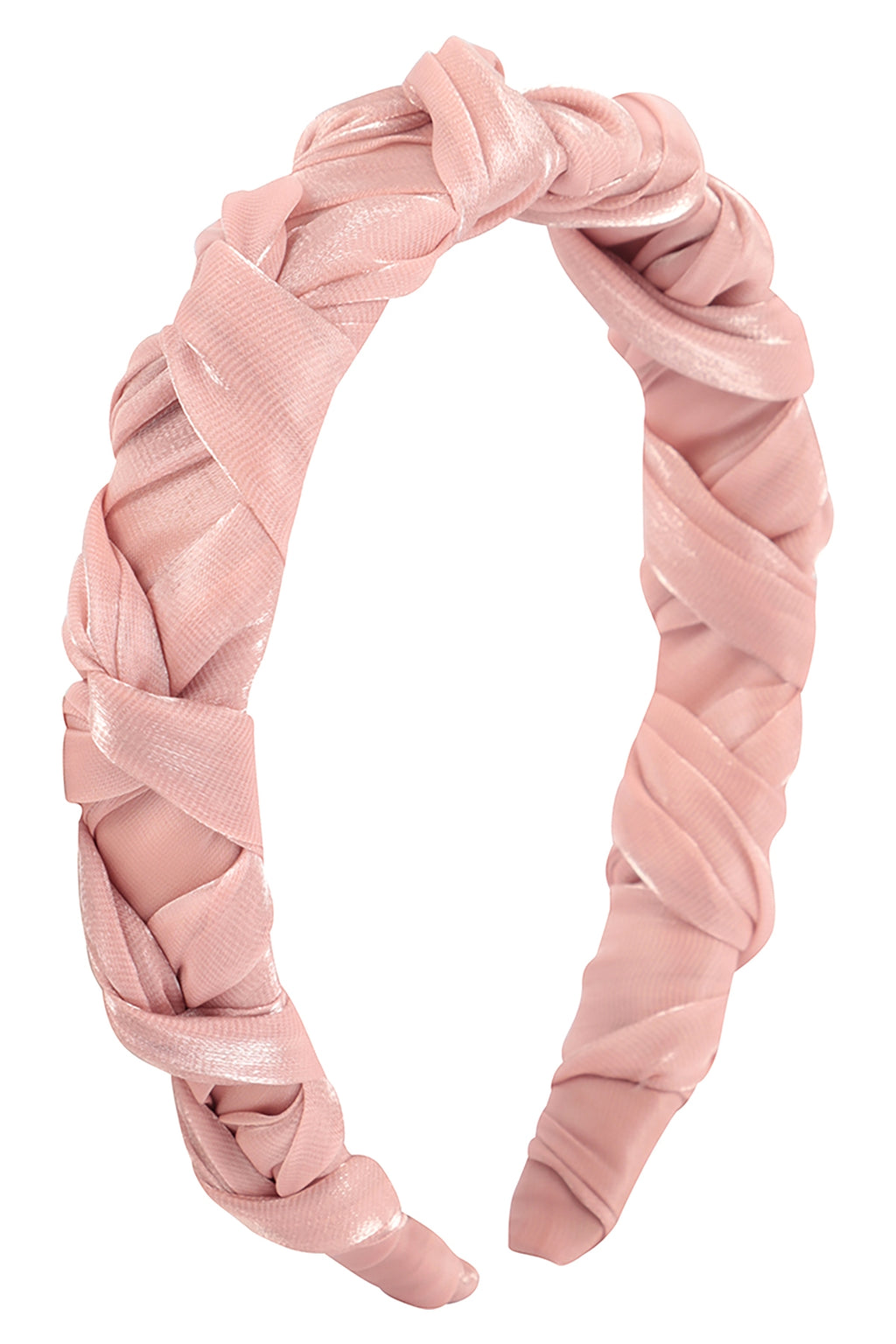 Braided Knot Leather Headband Hair Accessories Pink - Pack of 6