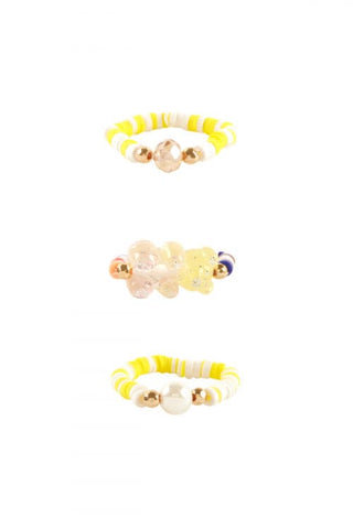 Snake Signet Ring With Color Gold White - Pack of 6
