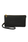 Leather Wallet with Detachable Wristlet Black - Pack of 6