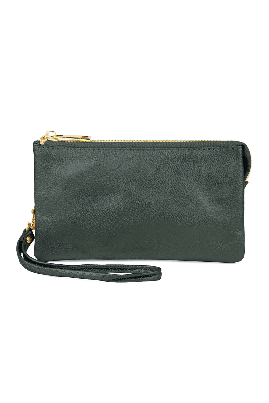 Leather Wallet with Detachable Wristlet Dark Green - Pack of 6