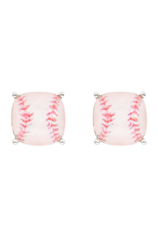 Softball Gameday Leather Glitter Drop Earrings - Pack of 6