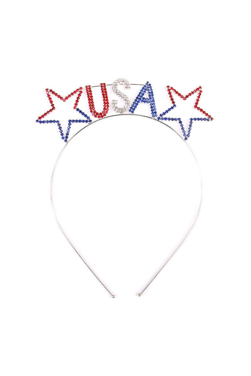 USA with Stars Headband - Pack of 6