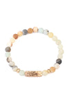 Love Natural Stone Bracelet Multi - Pack of 6