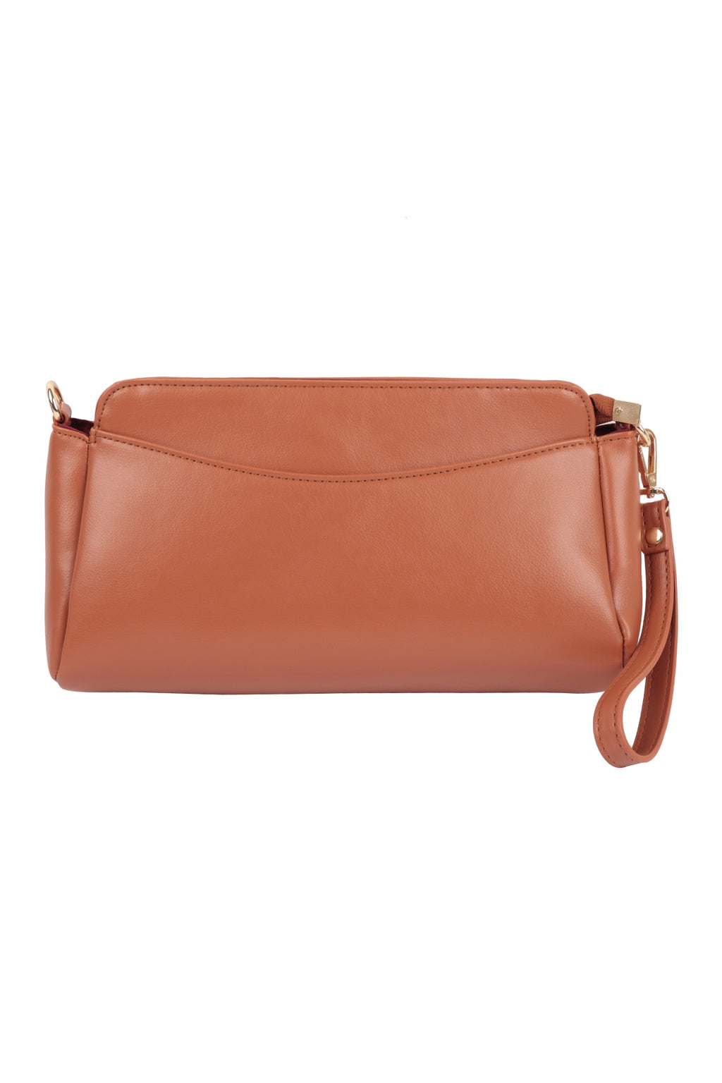 Convertible Leather Crossbody/Pouch Bag Tan - Pack of 6