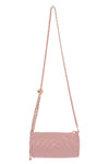 Quilted Leather Chain Strap Crossbody Bag Off Pink - Pack of 6