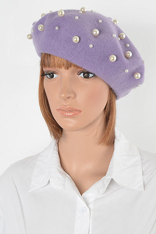 Felt Fedora Fashion Brim Hat Lavender - Pack of 6