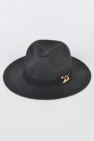 Two Patterns Line Roll Up Sun Visor Hat Black - Pack of 6