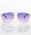 Single Color Sunglasses - BK-WH915-PURPLE- Pack of 6 - $3.5/piece