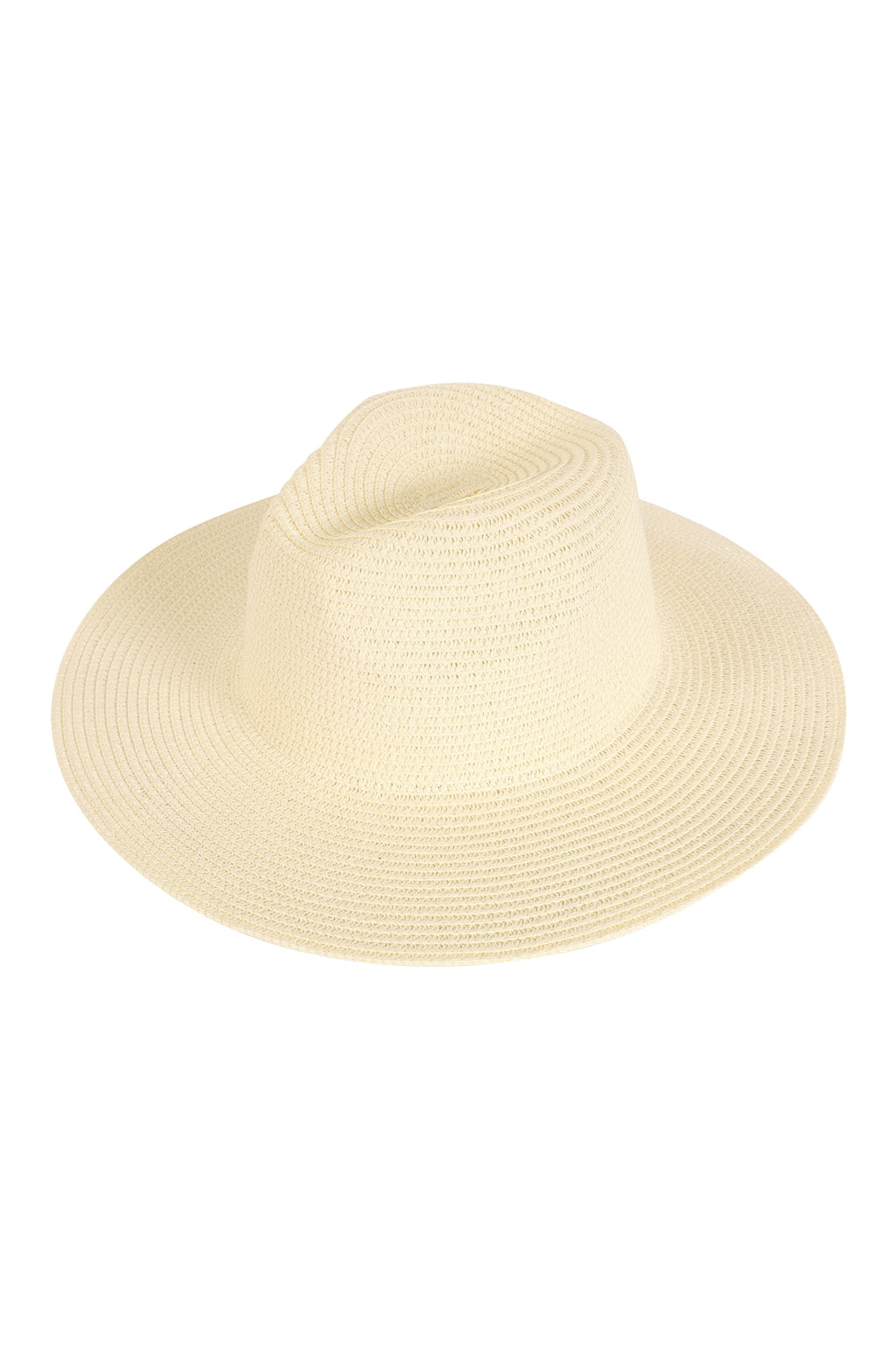 Classic Panama Brim Summer Hat Ivory - Pack of 6