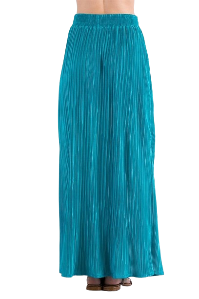 Jade Crinkled Texture Bodre Midi Skirt - Pack of 6