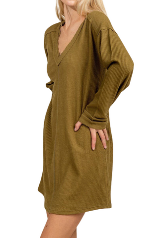 Long Sleeve Button Dress Fuchsia - Pack of 6