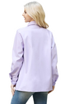 Lavender Button Down Long Sleeve Top - Pack of 6