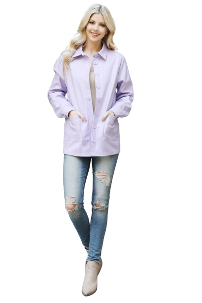 Lavender Button Down Long Sleeve Top - Pack of 6