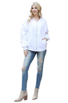 3/4 Sleeve Blouse with Front Button Closures Ivory - Pack of 6