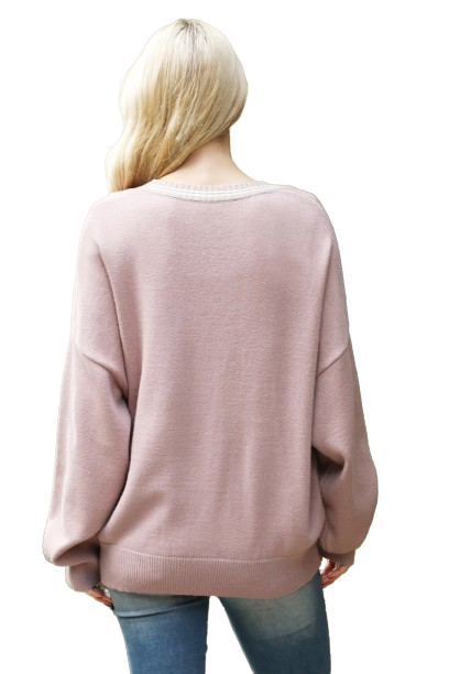 Mauve Multi Print Sweater - Pack of 6