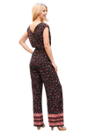 Black Plus Size Multi Ditsy Floral Jumpsuit - Pack of 6