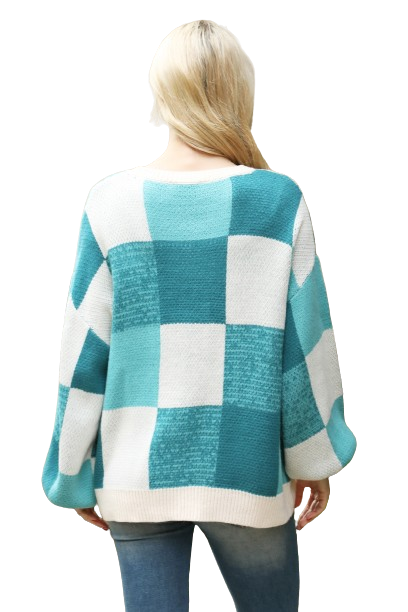 Aqua Plus Size Multi Waffle Knit Sweater  - Pack of 6