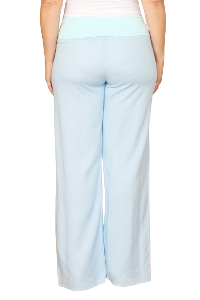 Aqua Plus Size Solid Long Pants - Pack of 6