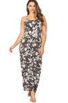 Black Plus Size Multi Ditsy Floral Jumpsuit - Pack of 6