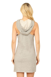 H. Grey Sleeveless Drawstring Hoodie Mini Dress  -  Pack of 6