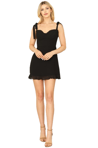 Dandelion Black Off Shoulder Puff Sleeve Midi Dress -  Pack of 5