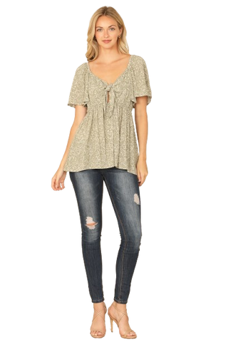 Round neck Dolman Hi-Lo Top Heather Gray - Pack of 6