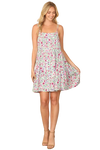 Mint Fuchsia Floral Spaghetti Dress -  Pack of 6