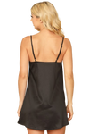 Black Cowl Neck Spaghetti Strap Satiny Mini Dress - Pack of 5