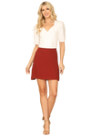 Brick High Waist Solid Skirt - Pack of 5