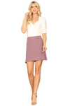Lilac High Waist Solid Skirt - Pack of 5