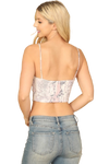Blush Snake Spaghetti Strap Twist Front Crop Top - Pack of 5