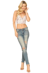 Blush Snake Spaghetti Strap Twist Front Crop Top - Pack of 5
