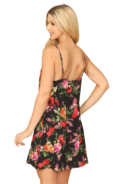 Wholesale Black Floral Dress - Pack of 6 for Sale. Wholesale Black Floral Dress - Pack of 6 for Sale.