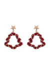 Rondelle Beads Round Post Earrings Hematite - Pack of 6
