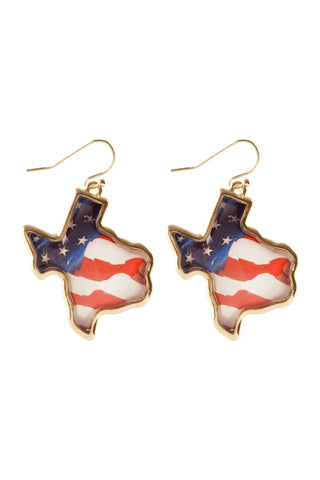 Western Boots Seed Bead Drop Earrings Red Blue - Pack of 6