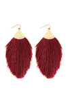 Pink Pinched Teardrop Hook Drop Earrings - Pack of 6
