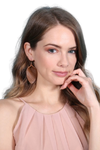 Brown Pinched Teardrop Hook Drop Earrings - Pack of 6
