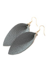 Gray Pinched Teardrop Hook Drop Earrings - Pack of 6