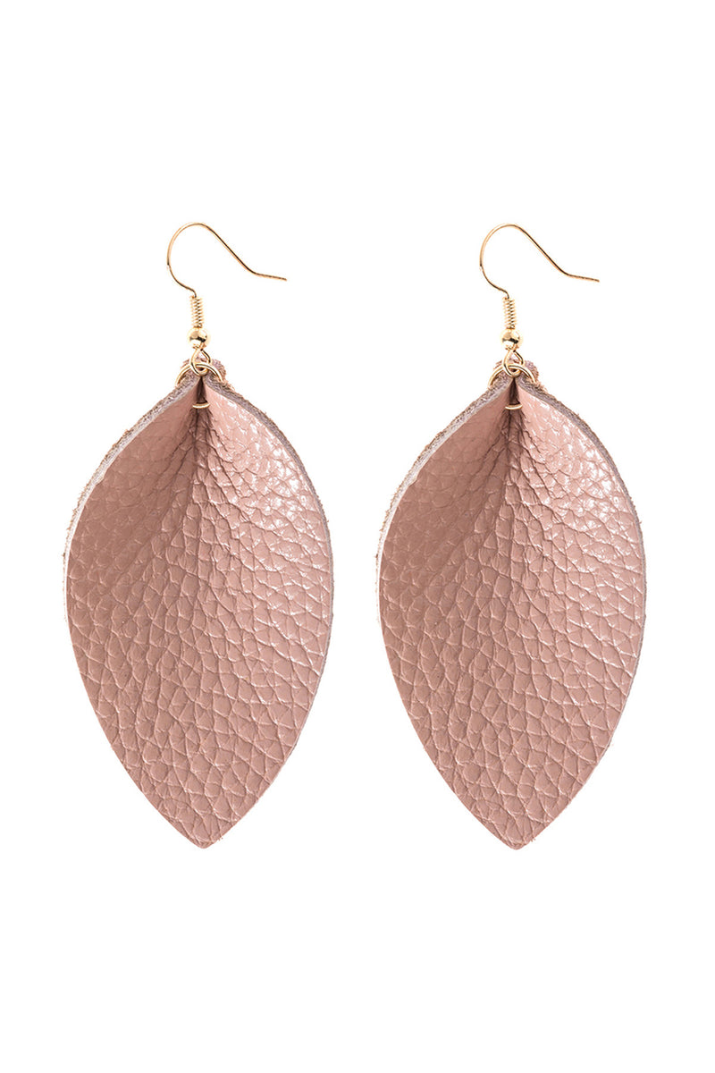 Pink Pinched Teardrop Hook Drop Earrings - Pack of 6
