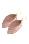 Pink Pinched Teardrop Hook Drop Earrings - Pack of 6
