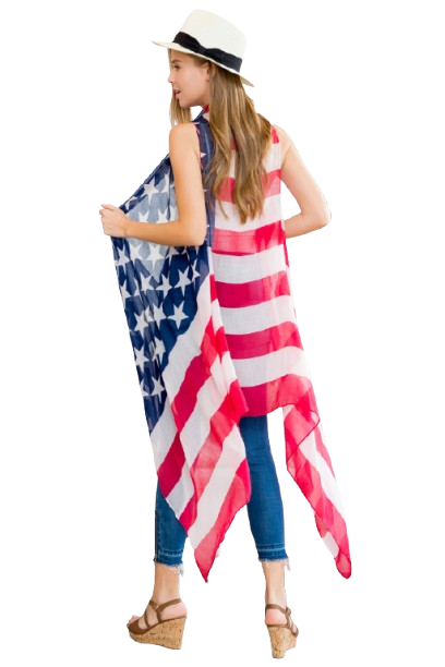 American Flag Cardigan - Pack of 6